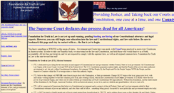Desktop Screenshot of foundationfortruthinlaw.org